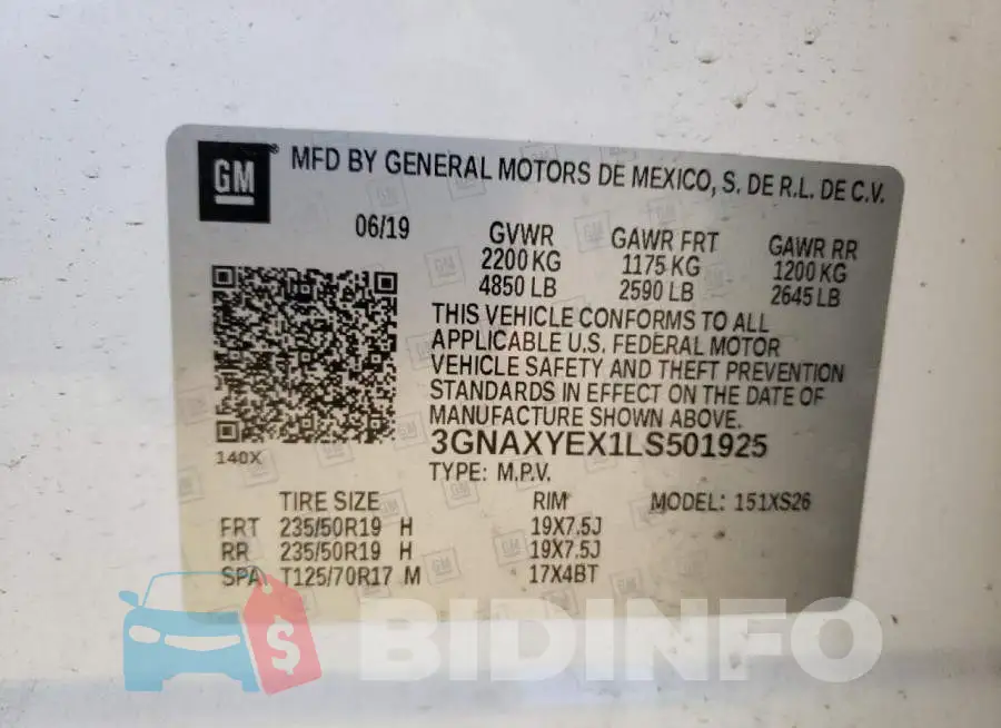 3GNAXYEX1LS501925 Photo# 10