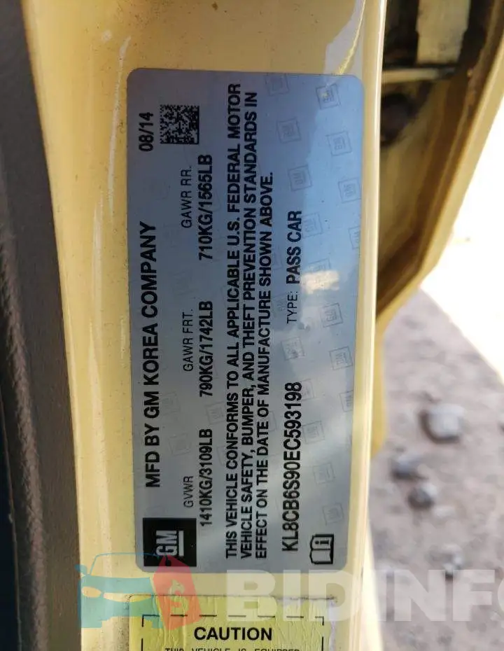KL8CB6S90EC593198 Photo# 12