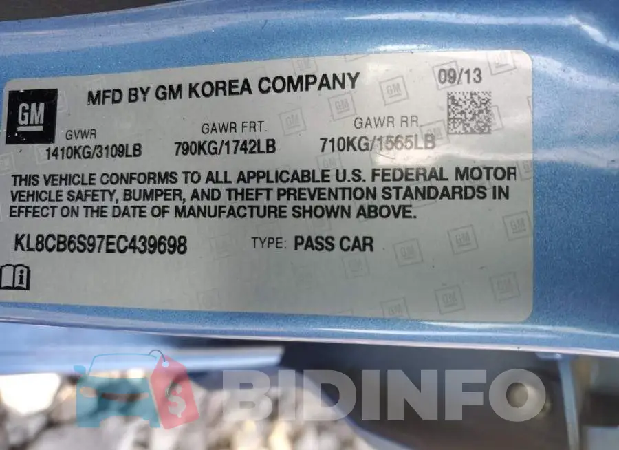 KL8CB6S97EC439698 Photo# 12