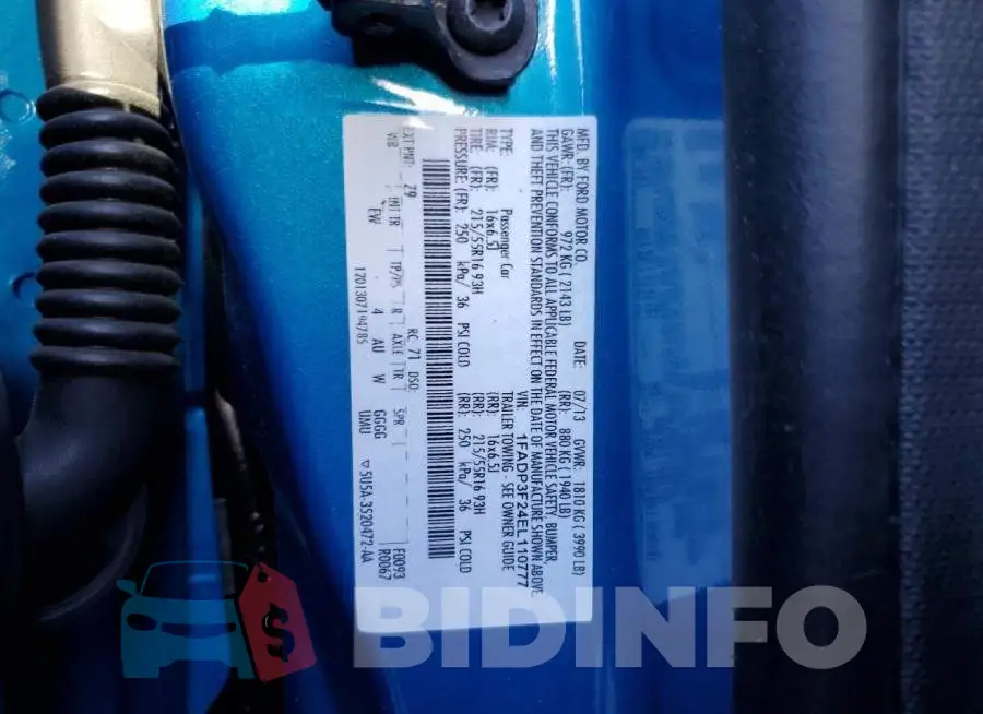 1FADP3F24EL110777 Photo# 12