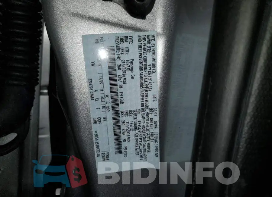 1FADP3FE7HL301351 Photo# 12