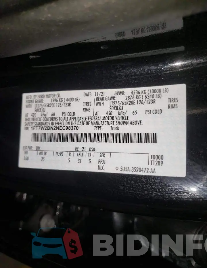 1FT7W2BN2NEC98370 Photo# 13