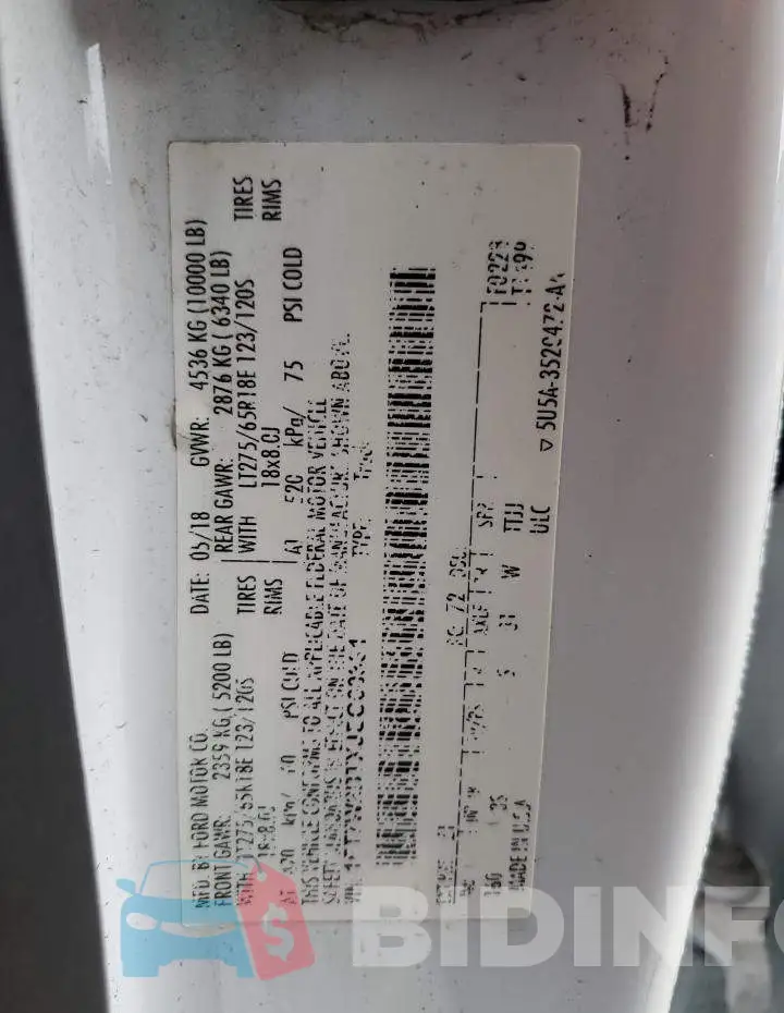 1FT7W2BTXJEC60331 Photo# 12