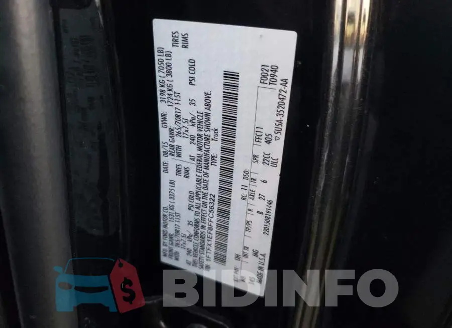 1FTFX1EF8FFC56322 Photo# 10