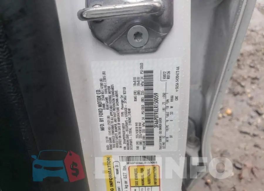 3FA6P0T9XLR150059 Photo# 12