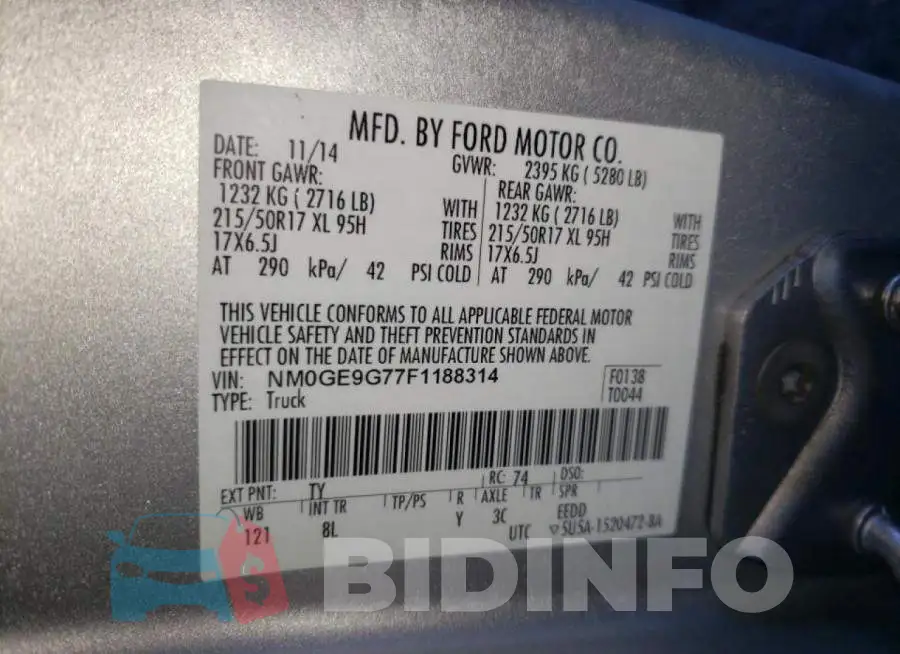 NM0GE9G77F1188314 Photo# 12