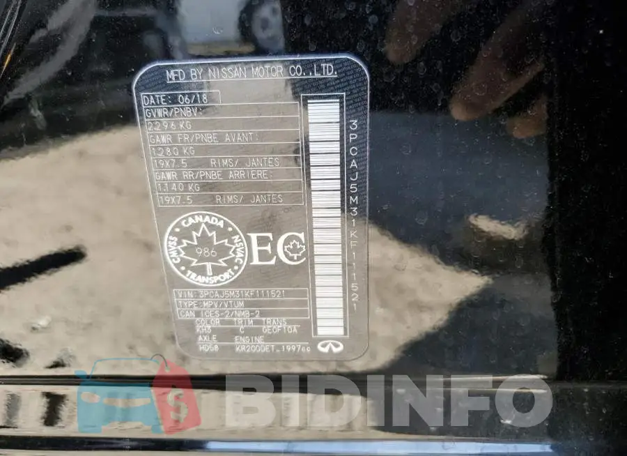 3PCAJ5M31KF111521 Photo# 10