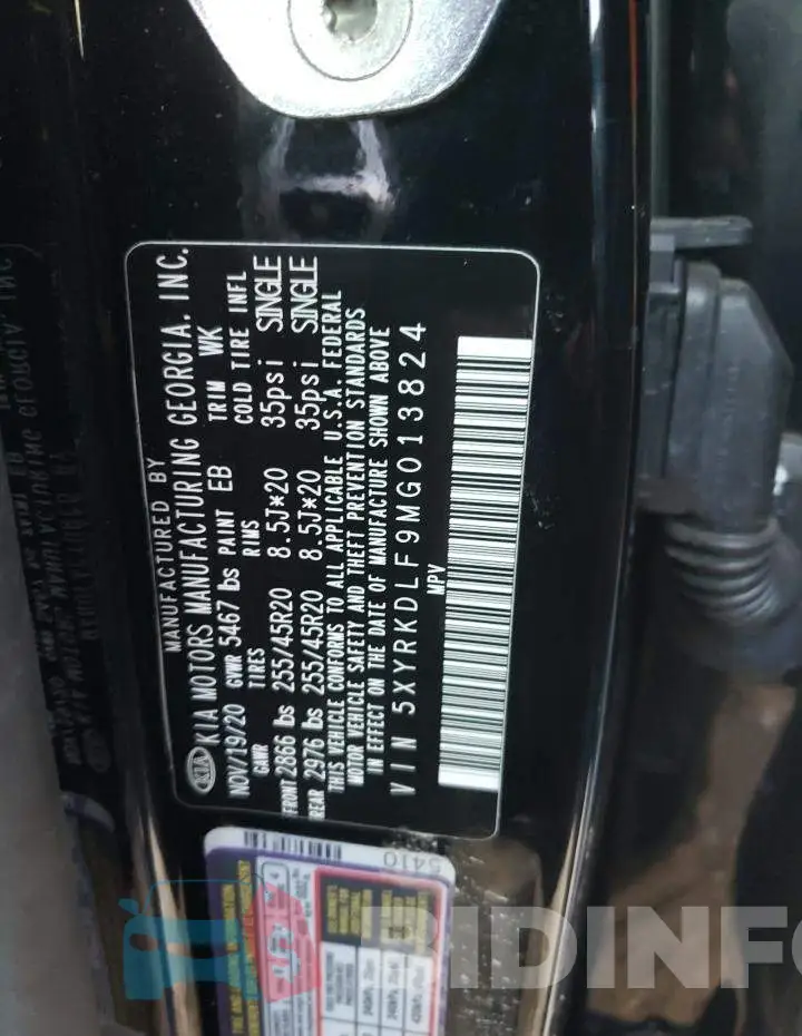 5XYRKDLF9MG013824 Photo# 13