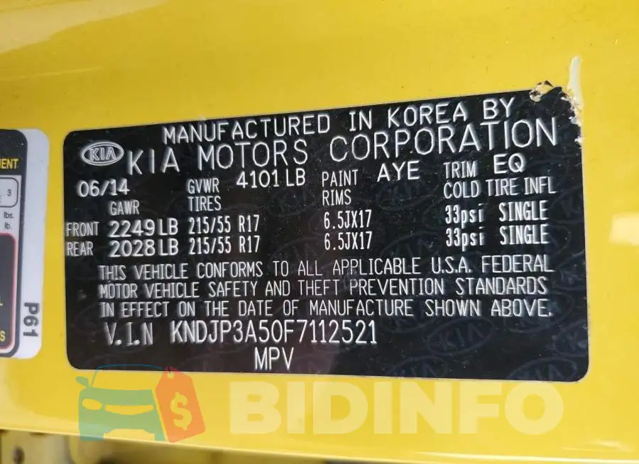 KNDJP3A50F7112521 Photo# 13