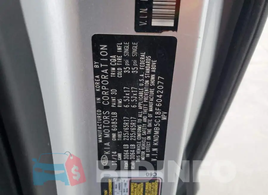 KNDMB5C18F6042077 Photo# 13