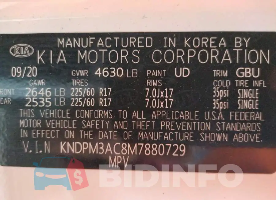 KNDPM3AC8M7880729 Photo# 13