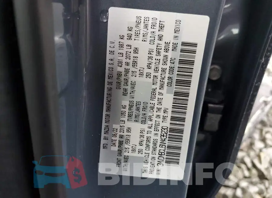 3MVDMBCL6NM435230 Photo# 12
