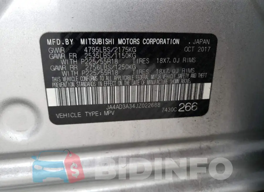 JA4AD3A34JZ022688 Photo# 12