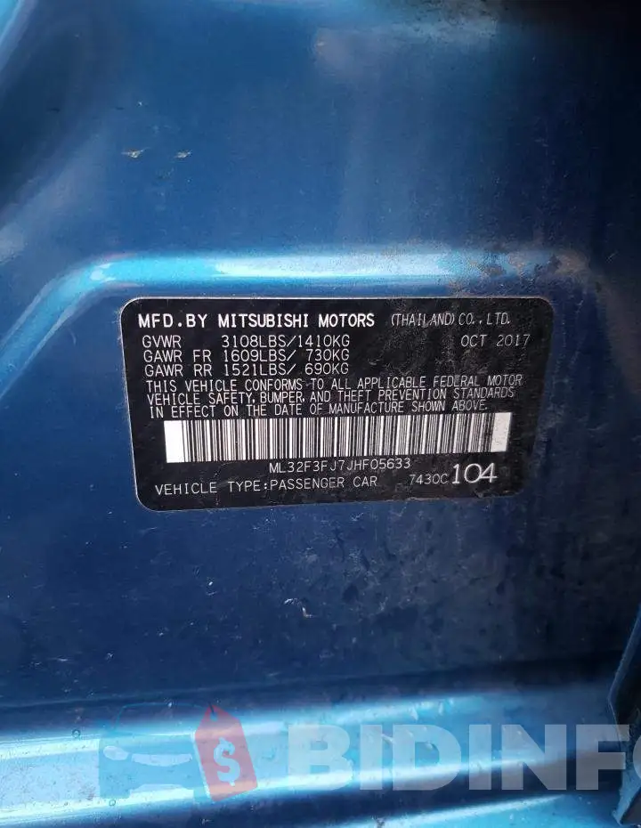 ML32F3FJ7JHF05633 Photo# 13