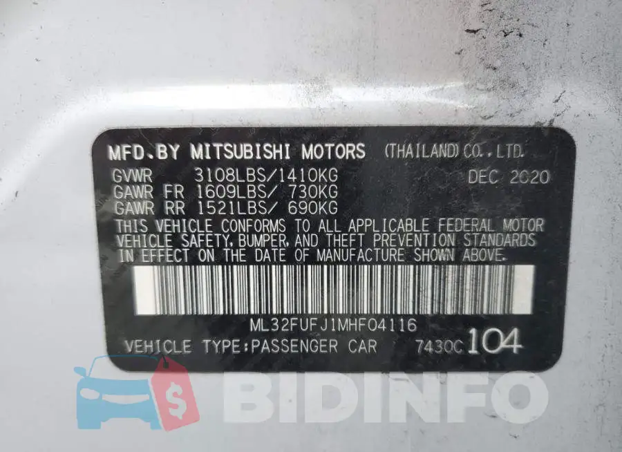 ML32FUFJ1MHF04116 Photo# 13