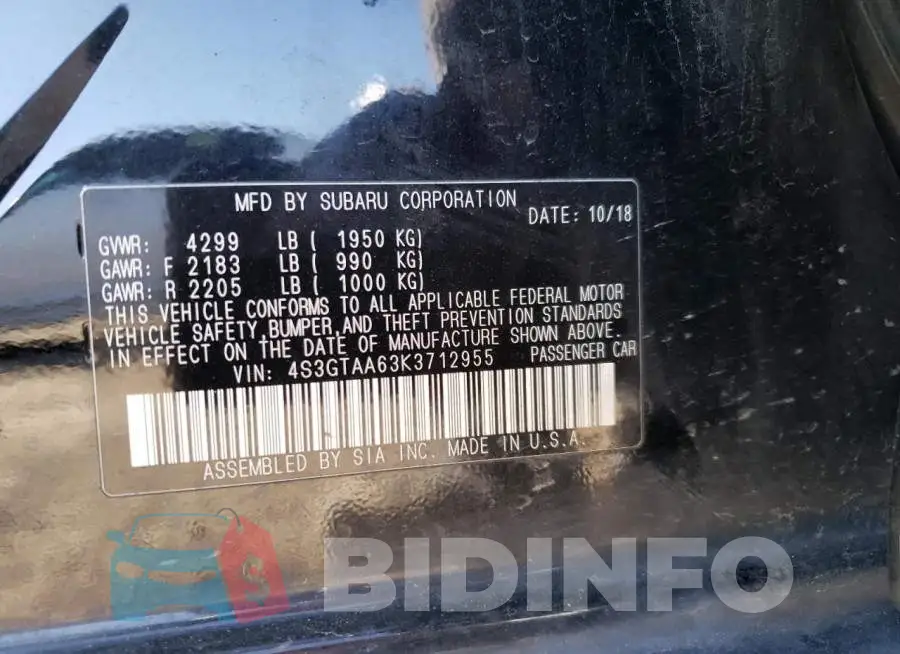 4S3GTAA63K3712955 Photo# 12