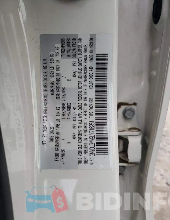 3MYDLBYV9LY716251 Photo# 12