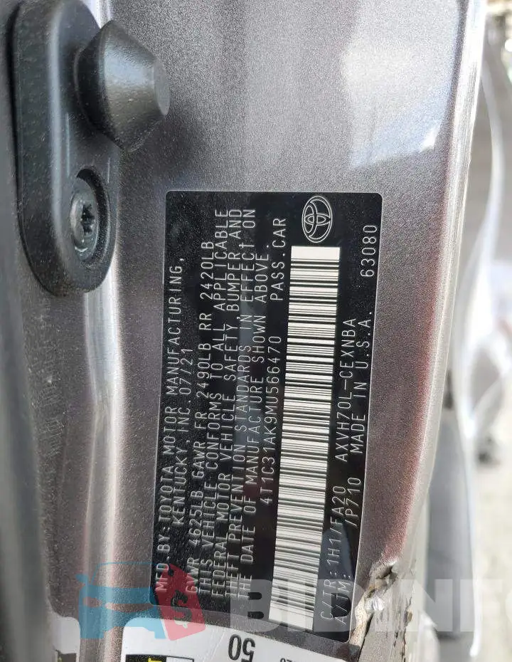 4T1C31AK9MU566470 Photo# 10