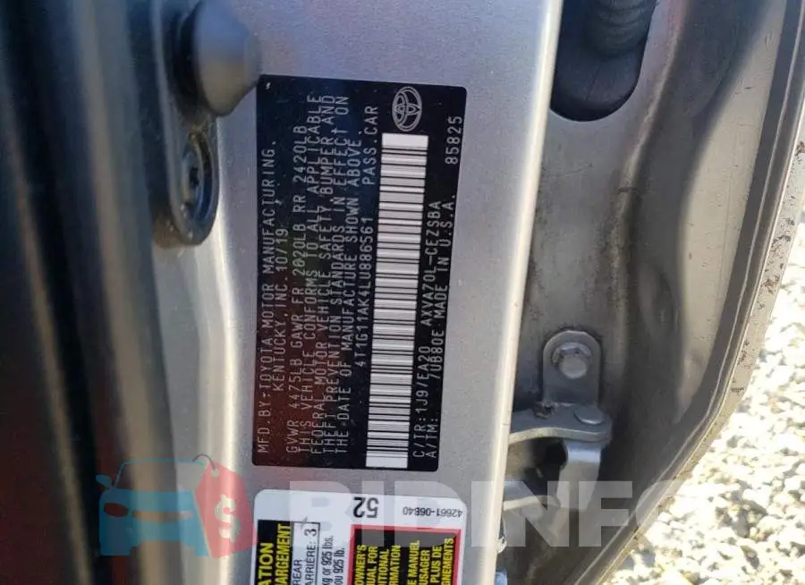 4T1G11AK4LU886561 Photo# 12