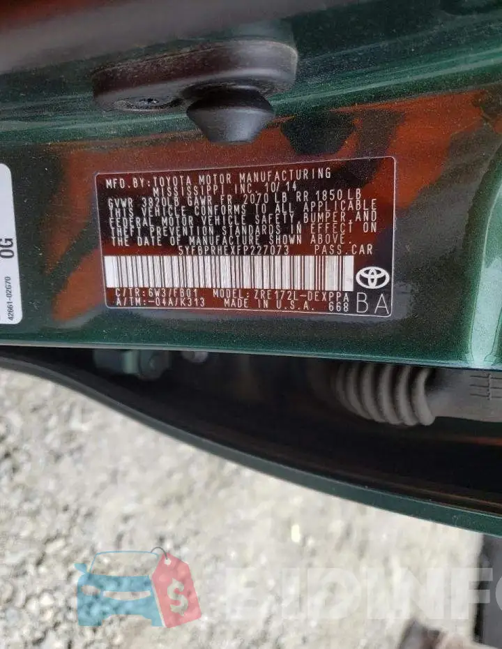 5YFBPRHEXFP227073 Photo# 10