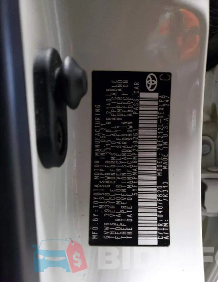 5YFEPMAE6MP250261 Photo# 12
