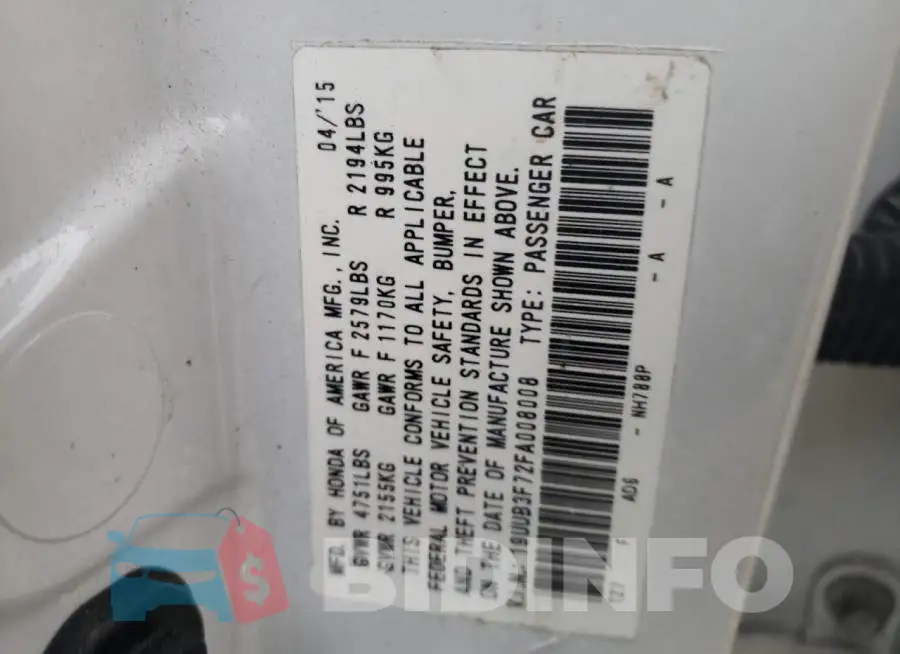 19UUB3F72FA008008 Photo# 12
