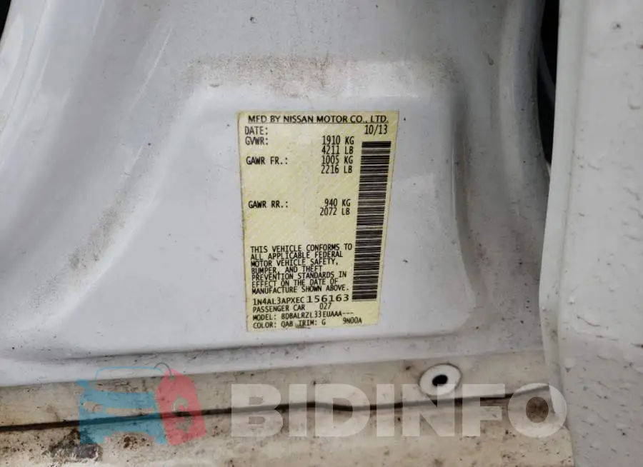 1N4AL3APXEC156163 Photo# 13