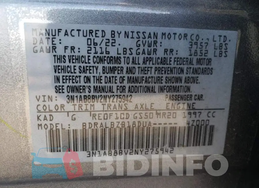 3N1AB8BV2NY275942 Photo# 12