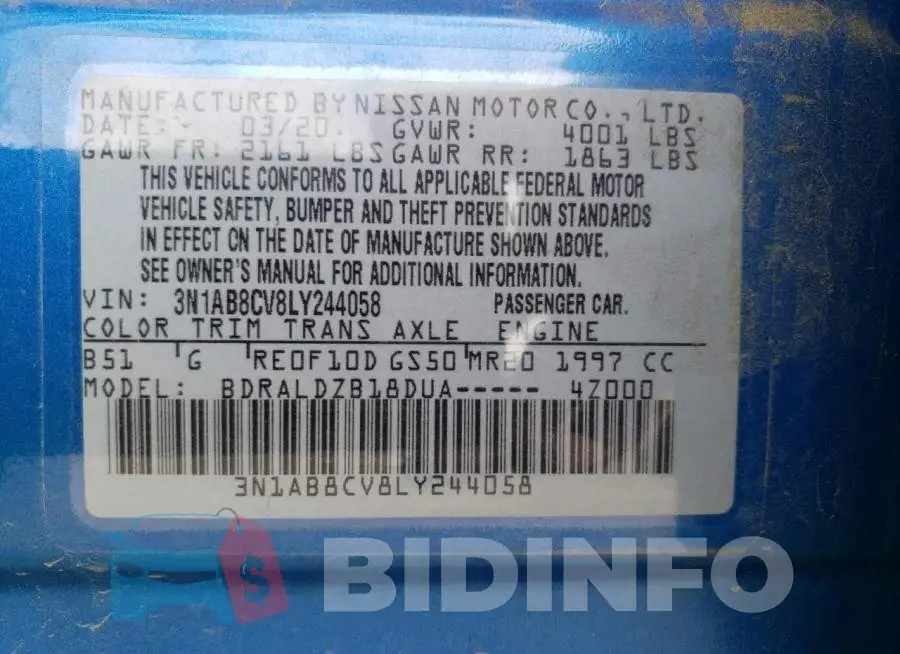 3N1AB8CV8LY244058 Photo# 12