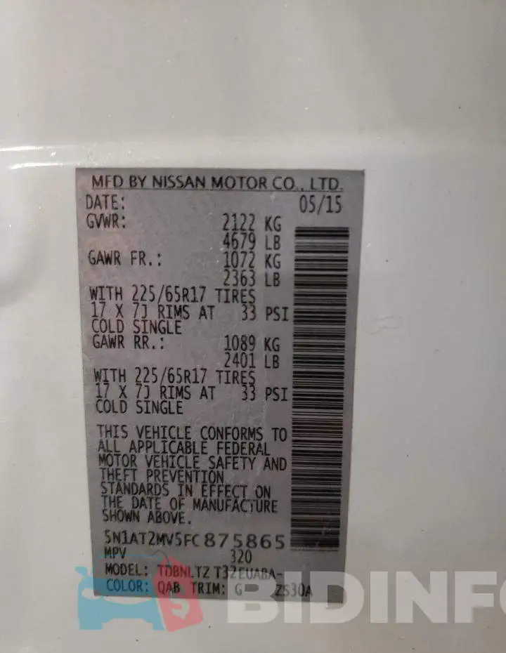 5N1AT2MV5FC875865 Photo# 12
