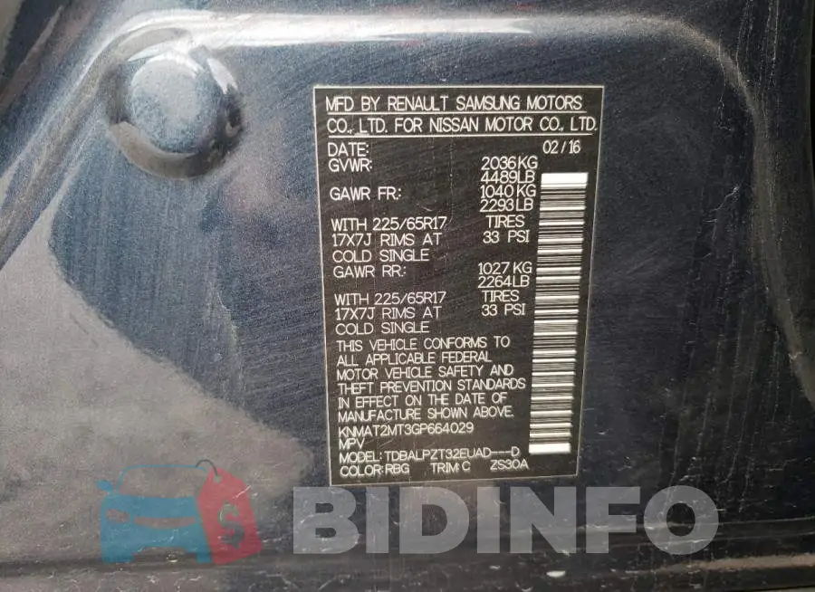 KNMAT2MT3GP664029 Photo# 13