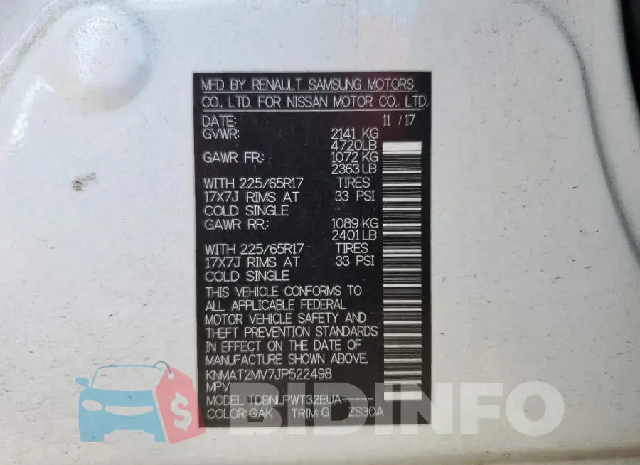 KNMAT2MV7JP522498 Photo# 13