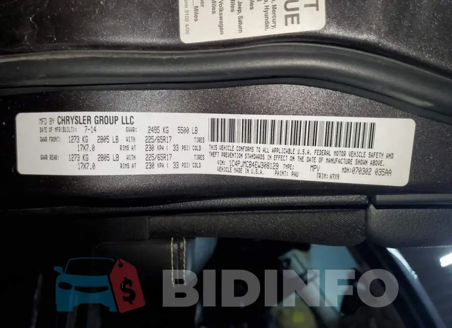 1C4PJMCB4EW308129 Photo# 13