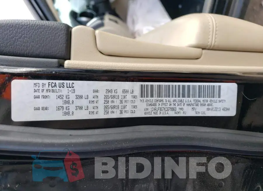 1C4RJFBG7KC679963 Photo# 13