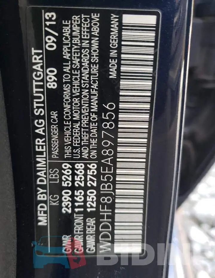 WDDHF8JB5EA897856 Photo# 12