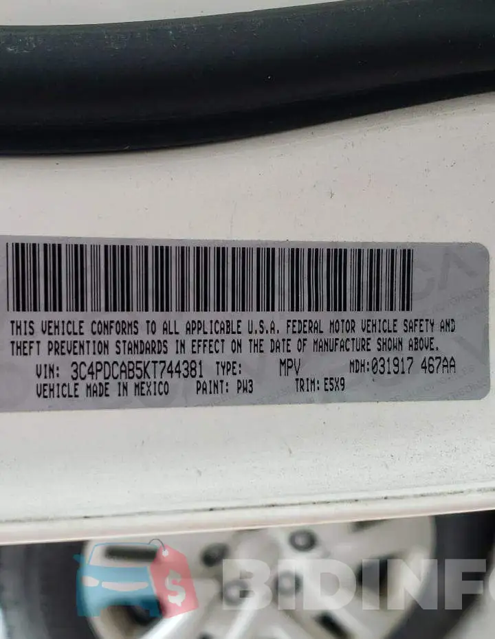 3C4PDCAB5KT744381 Photo# 14