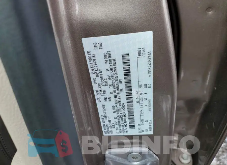 5LMCJ2D98KUL20556 Photo# 12
