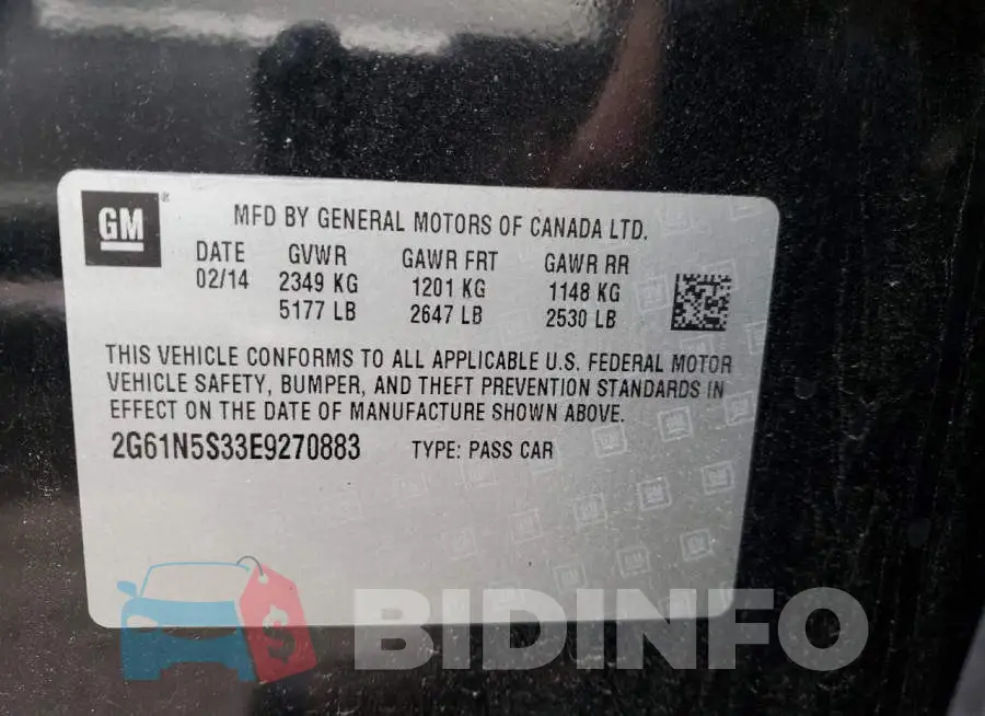 2G61N5S33E9270883 Photo# 12