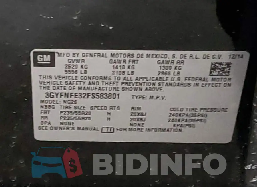3GYFNFE32FS583801 Photo# 12