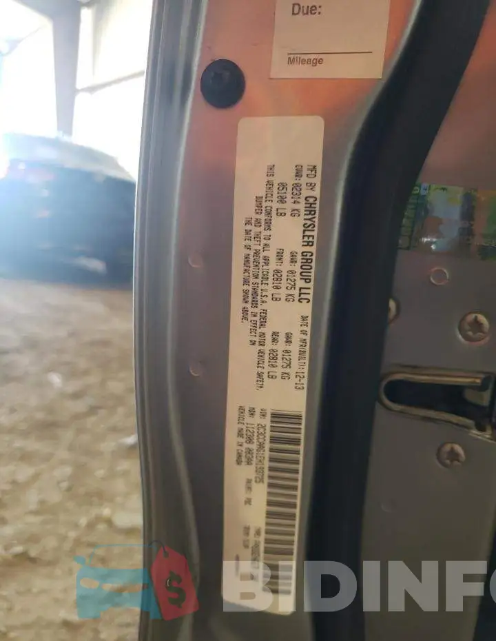 2C3CCAAG1EH193725 Photo# 13