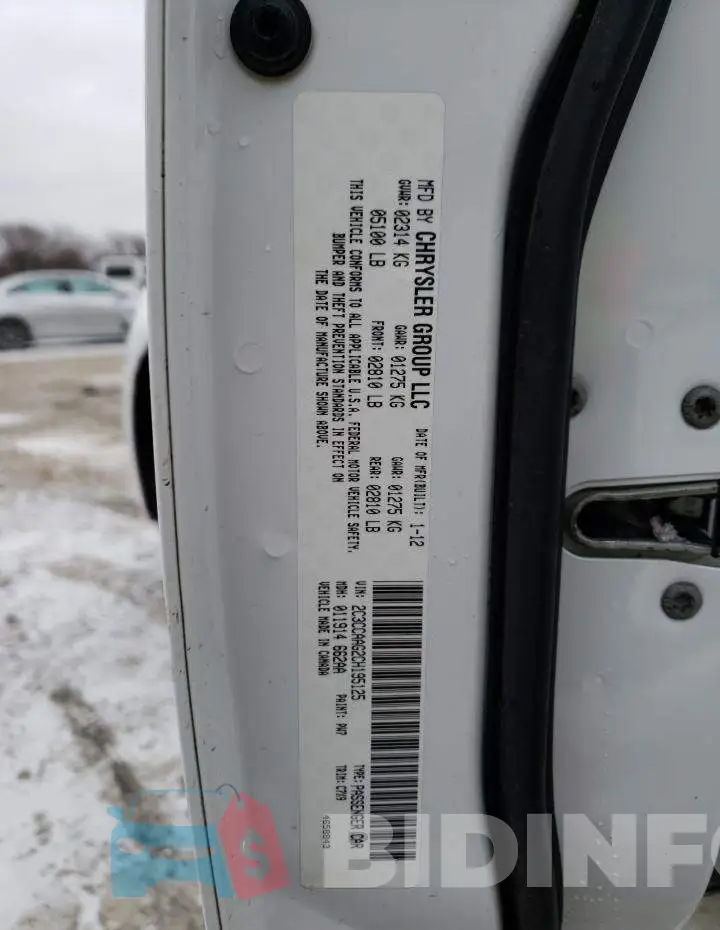 2C3CCAAG2CH195125 Photo# 12
