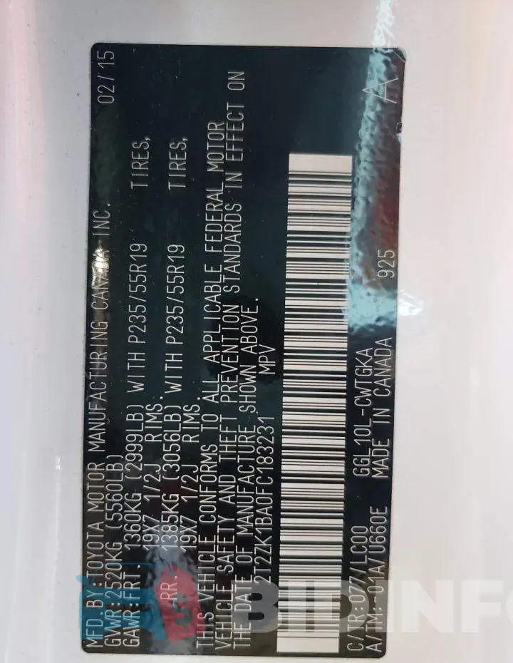 2T2ZK1BA0FC183231 Photo# 12