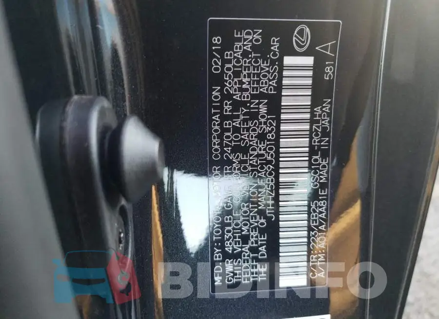 JTHHZ5BC9J5018321 Photo# 12