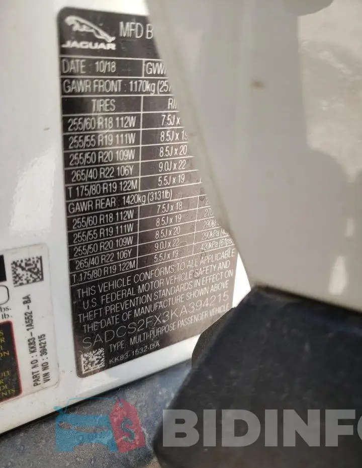 SADCS2FX3KA394215 Photo# 10
