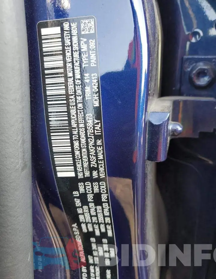 ZASFAKPN2J7B58473 Photo# 13