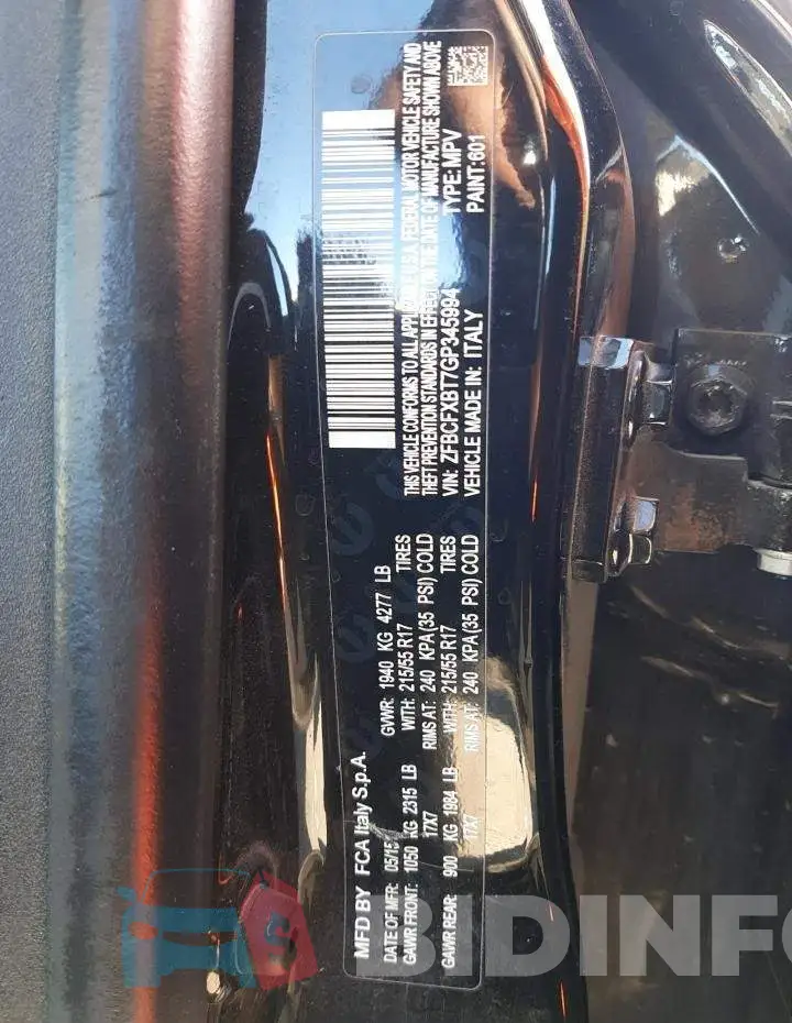 ZFBCFXBT7GP345994 Photo# 12