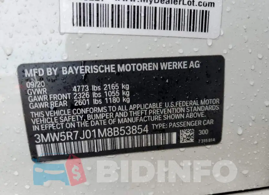 3MW5R7J01M8B53854 Photo# 12