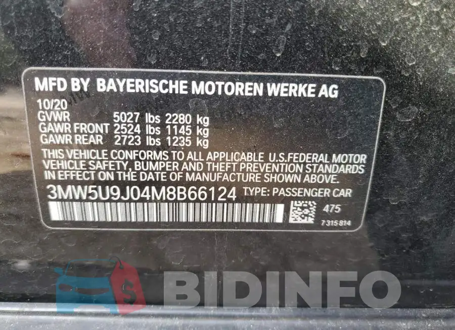 3MW5U9J04M8B66124 Photo# 10
