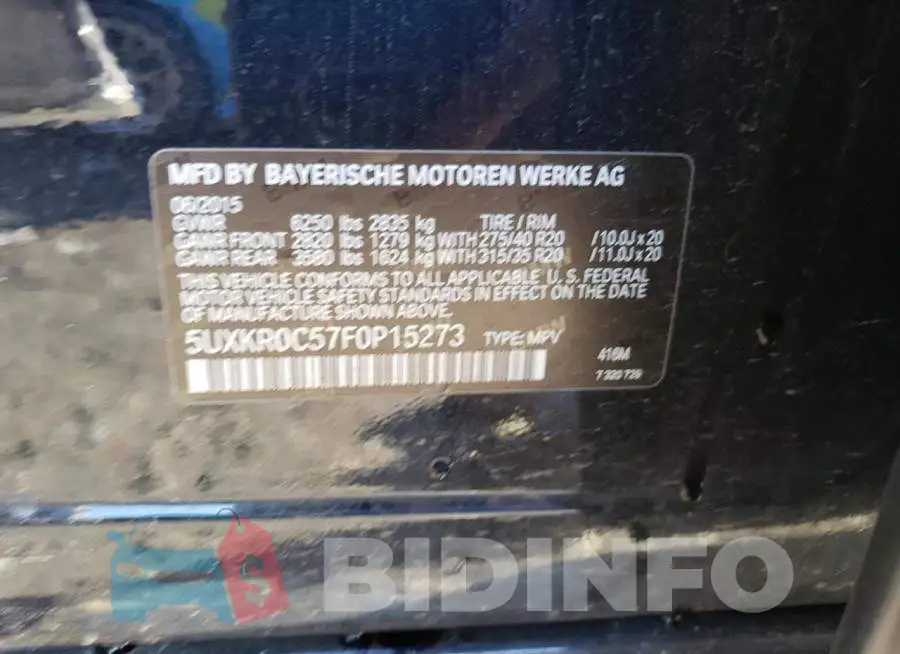5UXKR0C57F0P15273 Photo# 14