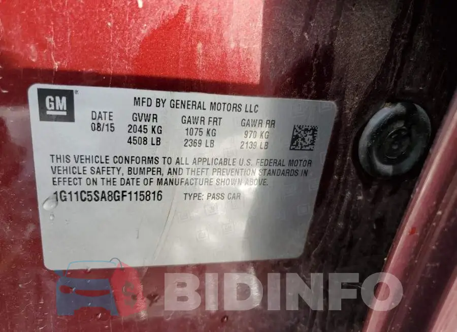 1G11C5SA8GF115816 Photo# 13